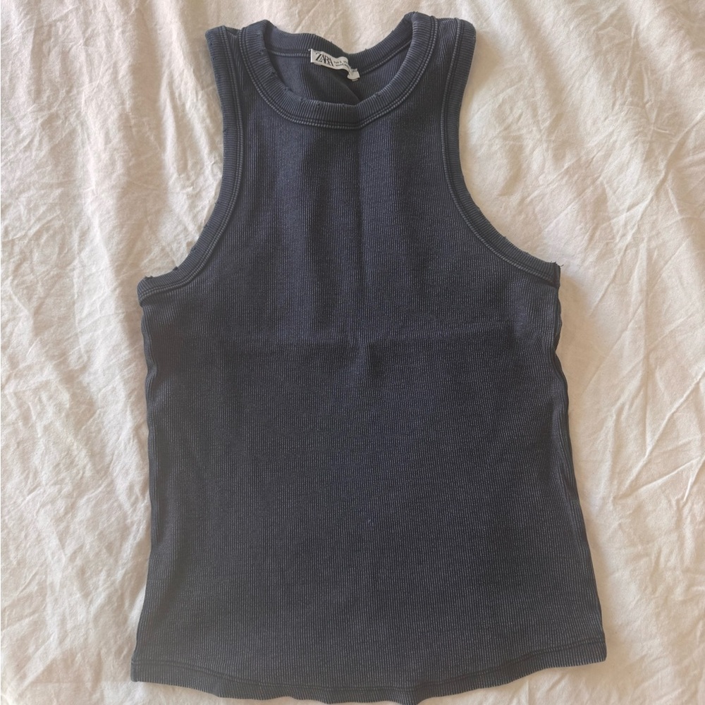 Zara Black Sleeveless Top